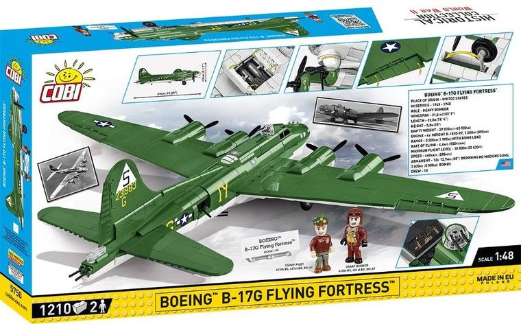Cobi, Historical Collection, WWII, Boeing B-17G Flying Fortress, klocki, 1210 elementów