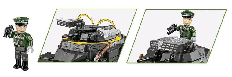 Cobi, Historical Collection WWII, Sd.Kfz., 222, klocki, 502 elementy