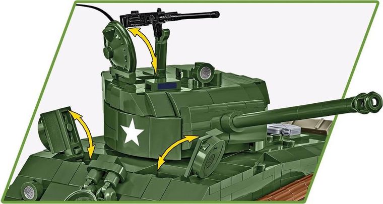 Cobi, Historical Collection WWII, Sherman M4A2E8, klocki, 865 elementów