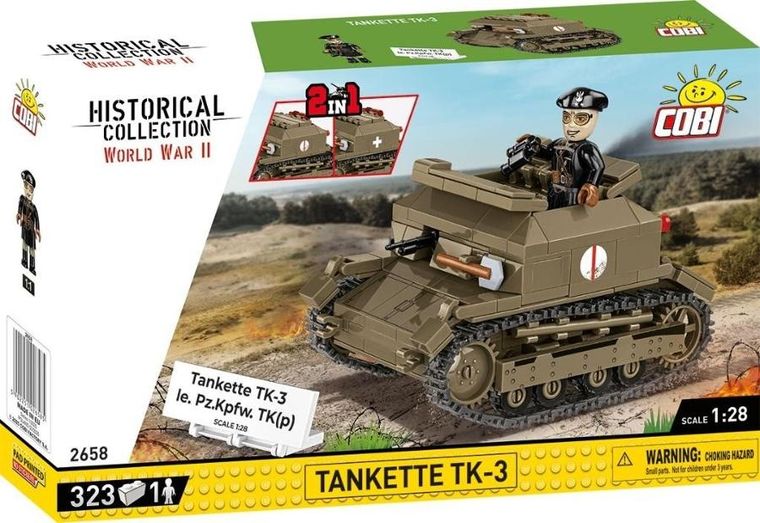 Cobi, Historical Collection WWII, Tankietka TK-3, klocki, 323 elementy