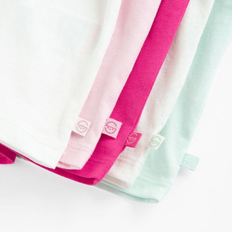 Cool Club, T-shirt dziewczęcy, mix, zestaw, 5 szt.