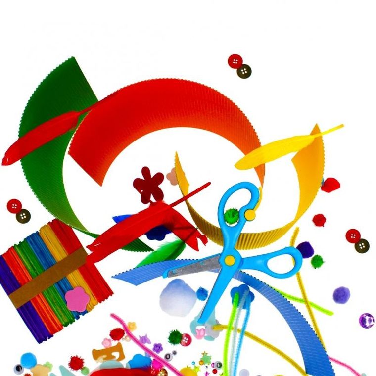 Craft With Fun, Zestaw Kreatywny, 500 elementów