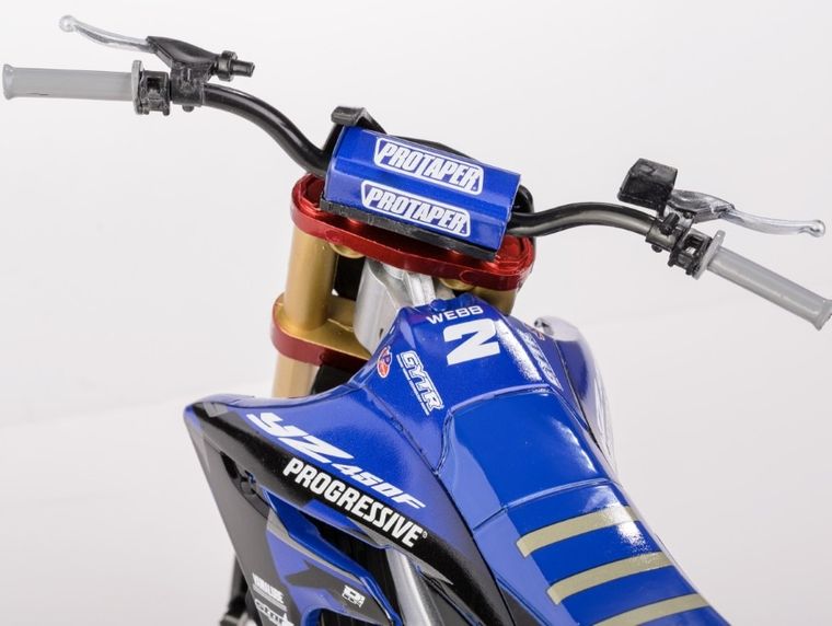 Daffi, Yamaha YZ450F Star Racing Team Bike 2022 Rider: Cooper Webb No.2, motocykl, model metalowy, 1:6