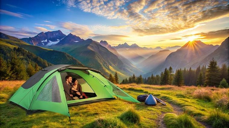 Enero Camp, Comfort, namiot 4 osobowy, 330-250-105 cm