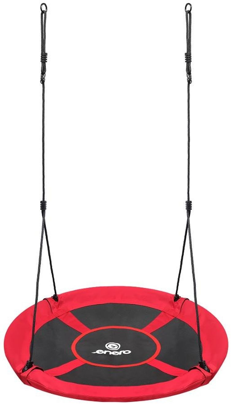 Enero, huśtawka ogrodowa, bocianie gniazdo, XXL, czerwona, 100 cm