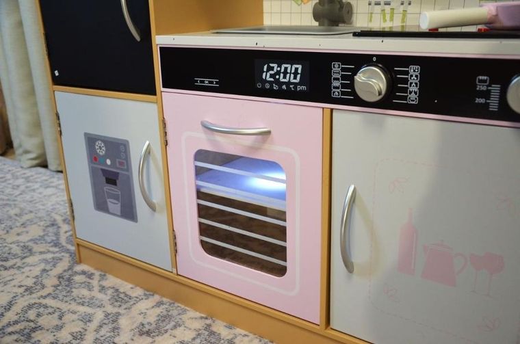 Enero, kuchnia drewniana, lampka LED, wooden, 87-30-83.5 cm