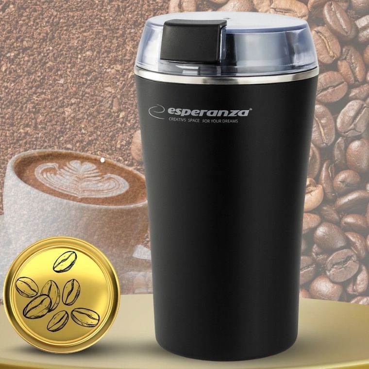 Esperanza, młynek do kawy ristretto, czarny, ekc008k