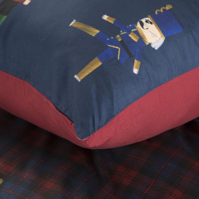 Eurofirany, komplet pościeli świątecznej, Peter03, 160-200 cm, granatowy