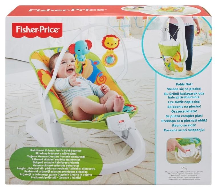 Fisher-Price, składany leżaczek z wibracjami