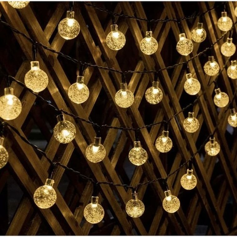 Gardlov, girlanda solarna, 12 m