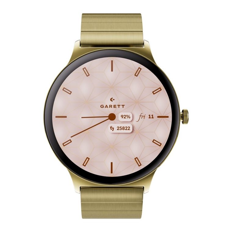 Garett, Verona 2, smartwatch, złoty stalowy