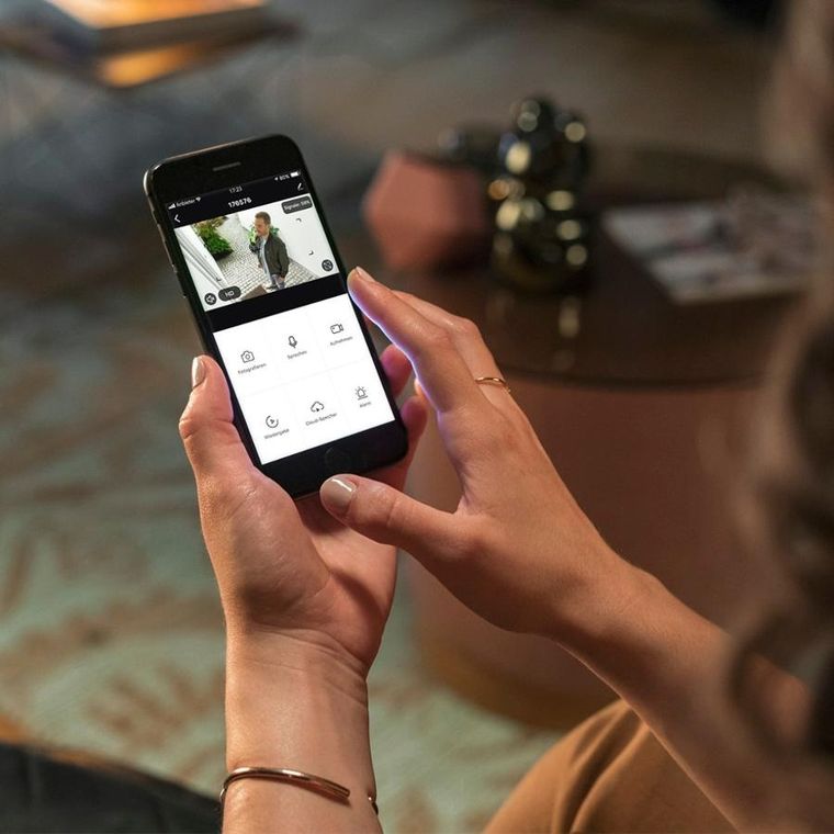 Hama, kamera zewnętrzna wifi z czujnikiem ruchu i noktowizorem, 1080p biała