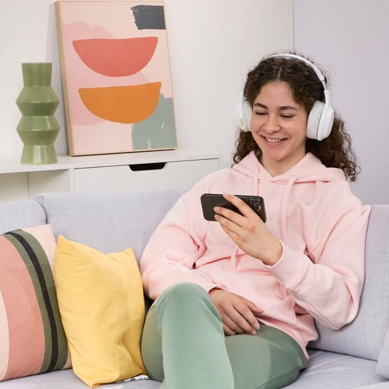 Hama, słuchawki bezprzewodowe bluetooth Spirit Calypso II, białe