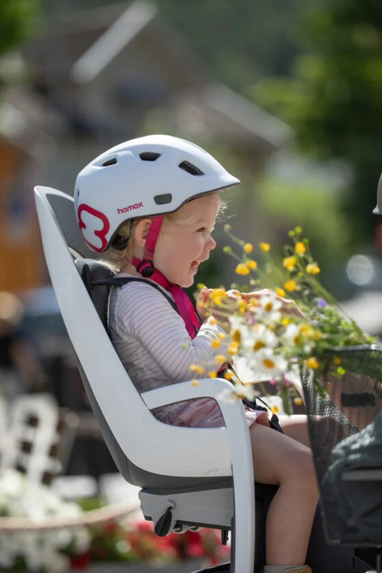 Hamax, Caress, fotelik rowerowy montowany na bagażniku, White/Black