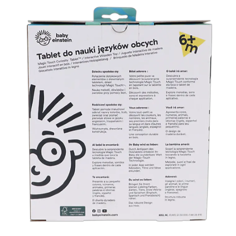 Hape, Baby Einstein, Magiczny dotykowy tablet, zabawka interaktywna