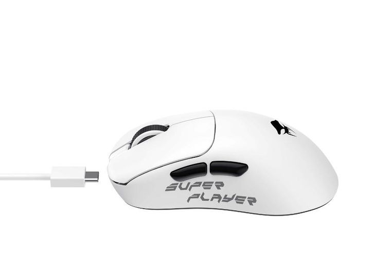 Havit, Havit StarBlaze-1, mysz gamingowa, bezprzewodowa, biało-czarny