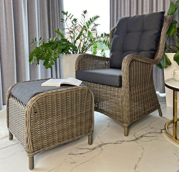 Hedo, Sonata, fotel tarasowy, wypoczynkowy, szary