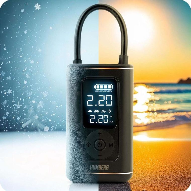 Humberg, kompresor elektryczny, bezprzewodowy