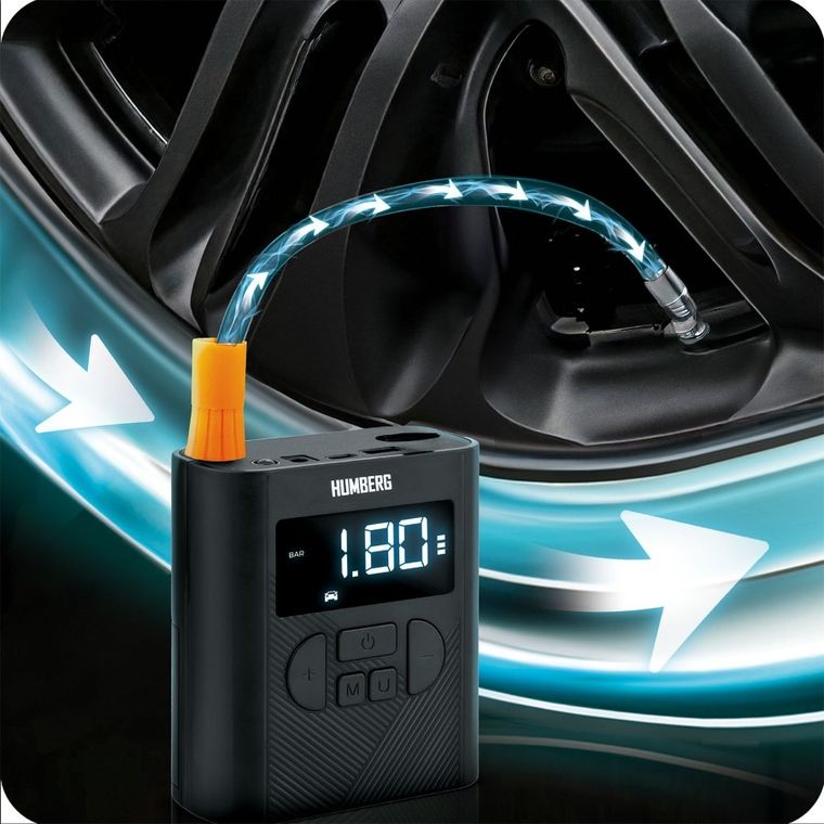 Humberg, kompresor elektryczny, bezprzewodowy