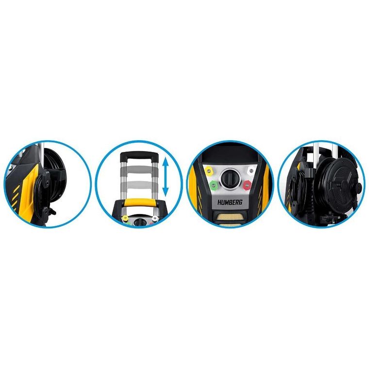 Humberg, myjka ciśnieniowa ze zwijakiem, 2500W, HM-302