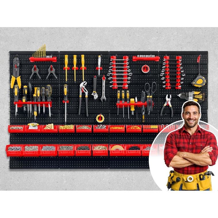 Humberg, tablica narzędziowa, warsztatowa, 128-76 cm, HM-580