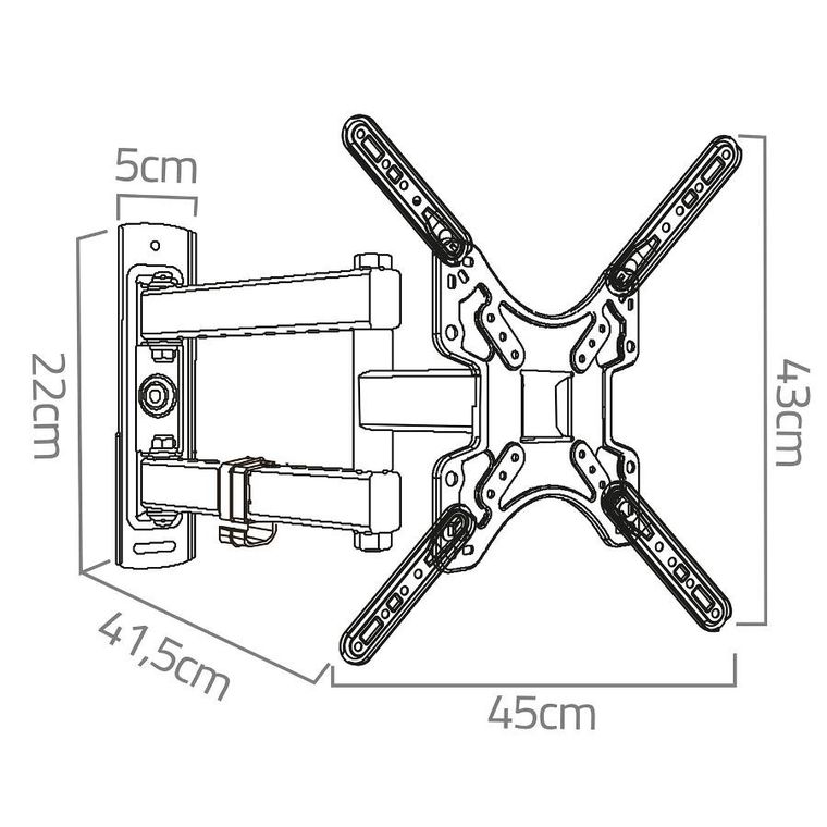 Humberg, uchwyt do telewizora, 17-56 cali, 30 kg