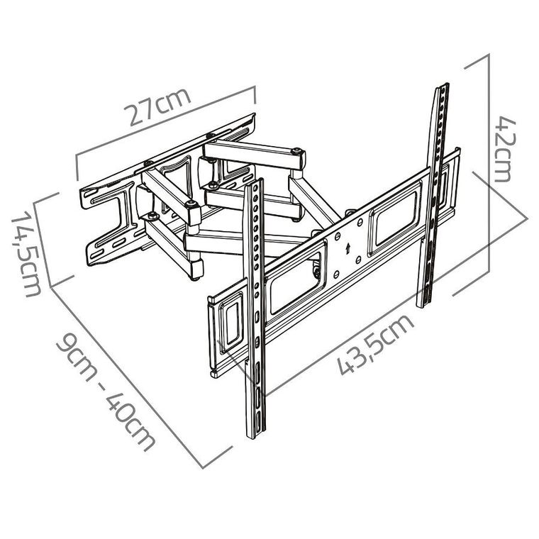 Humberg, uchwyt do telewizora, 23-60 cali, 45 kg