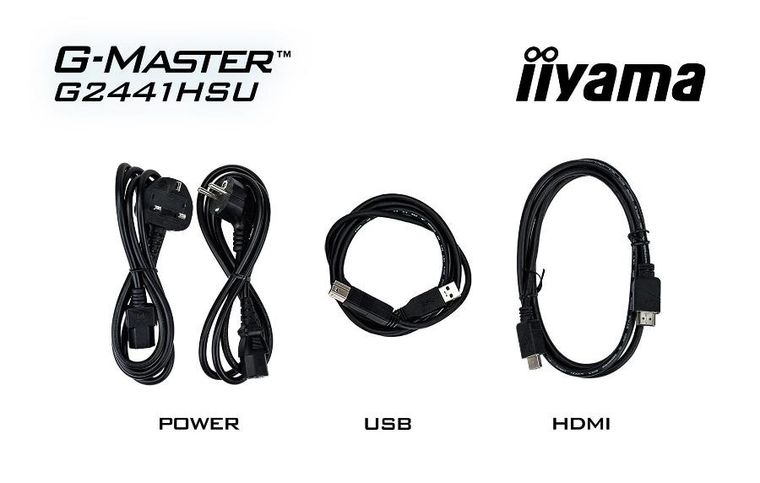 Iiyama, monitor, 23,8", G2441HSU-B1 IPS, FHD, 144Hz, 1ms, 2xUSB, 350cd