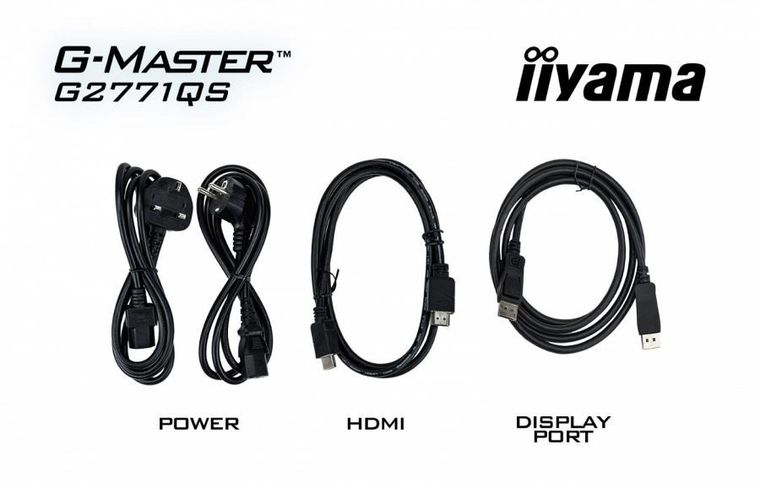 Iiyama, monitor, 27", G2771QS-B1, QHD, Fast IPS, DP, 2xHDMI, 200Hz, 350cd