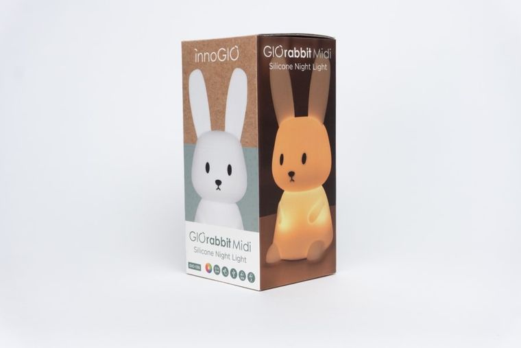 InnoGIO, GIObunny, silikonowa lampka nocna, midi
