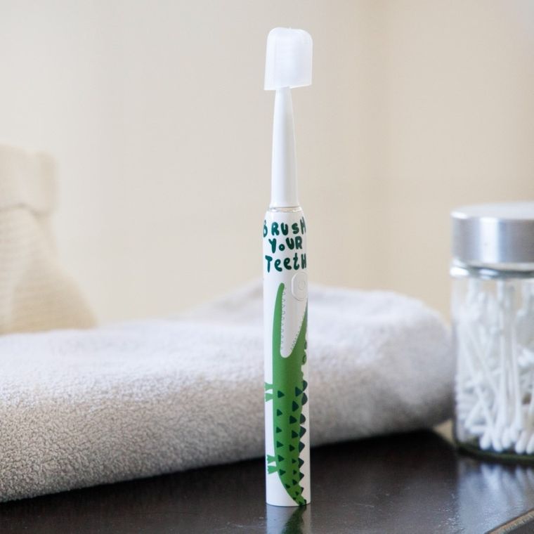 InnoGIO, GIOsonic, Crocodile, soniczna szczoteczka do zębów dla dzieci, zielona