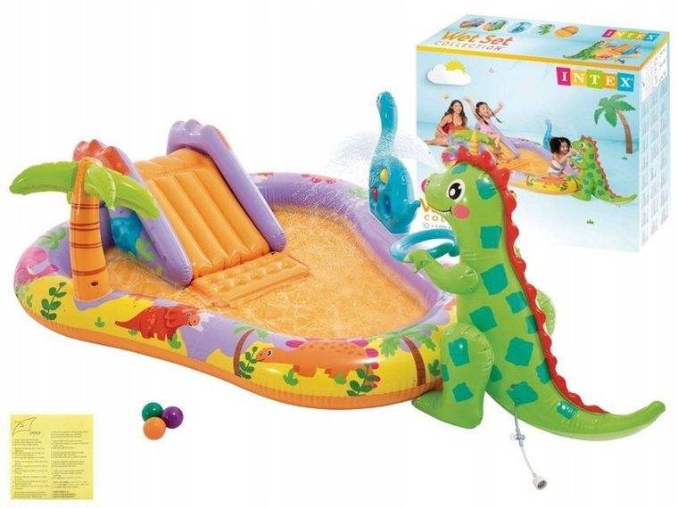 Intex, plac zabaw dmuchany, Dinozaury