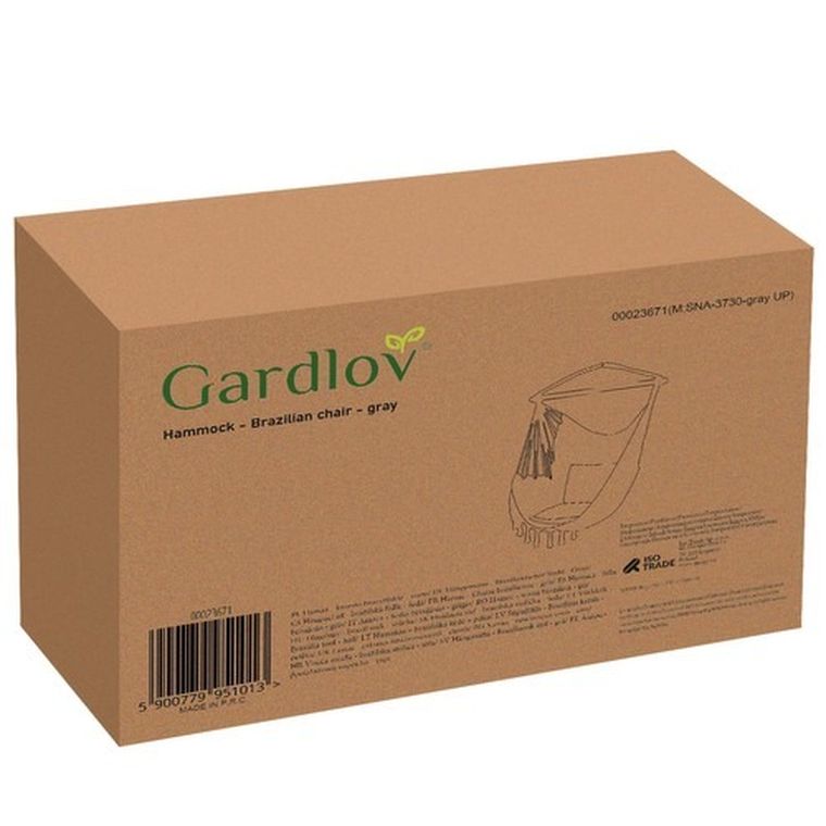 Iso Trade, hamak, krzesło brazylijskie, szare