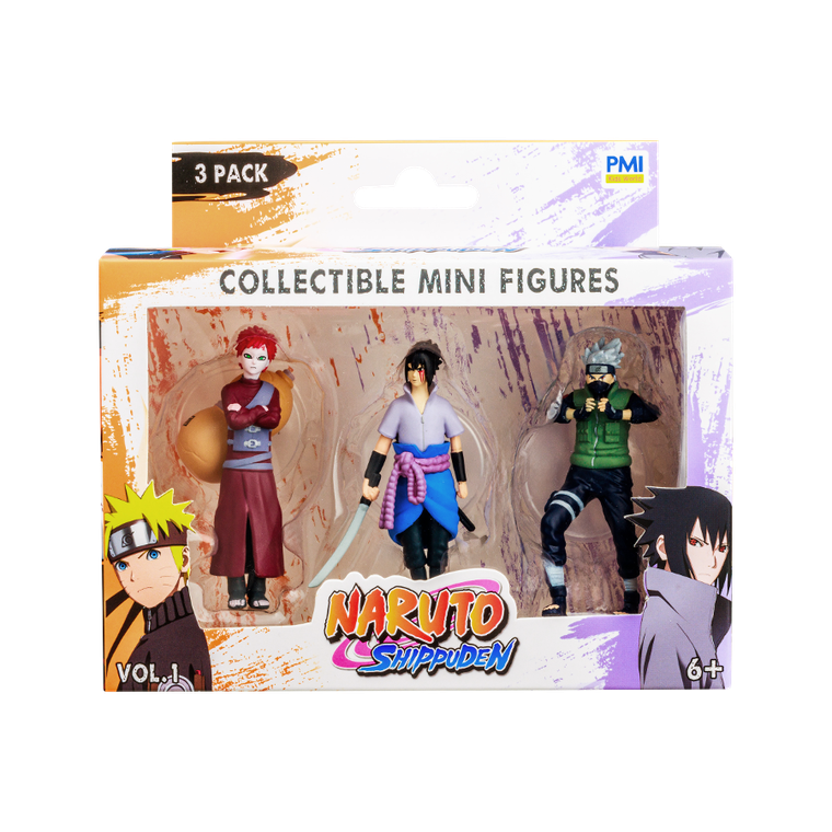 Kids World, Naruto, Shippuden, figurka kolekcjonerska, 3 szt.