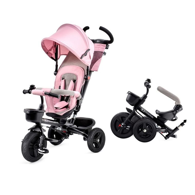 Kinderkraft, Aveo, rowerek trójkołowy, różowy