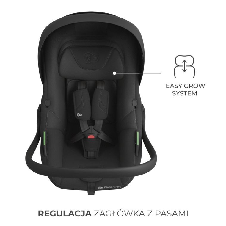 Kinderkraft, I-Lite, fotelik samochodowy + baza Endura Safe Fx, 40-87 cm, black