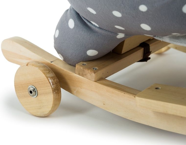 Kinderkraft, konik na biegunach z funkcją jeździka, szary