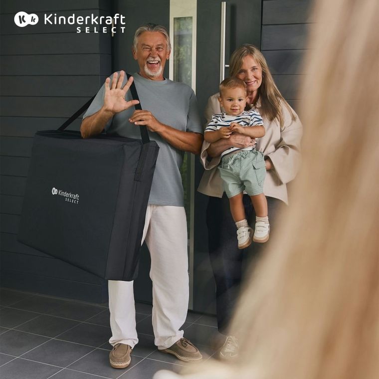 Kinderkraft, Moon Dream, łóżeczko turystyczne, Black