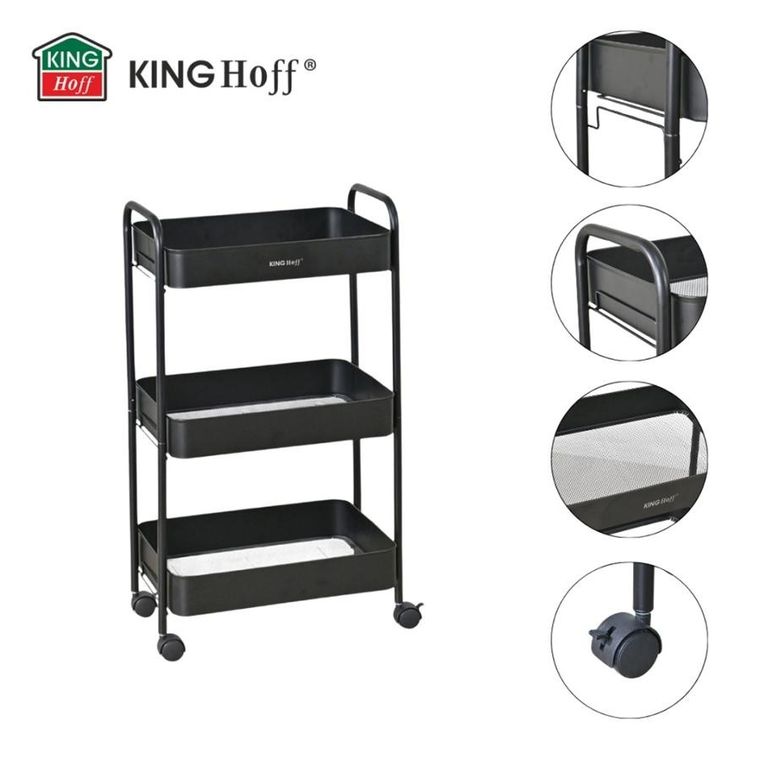 Kinghoff, mobilny barek, regał wielofunkcyjny, kh-1941