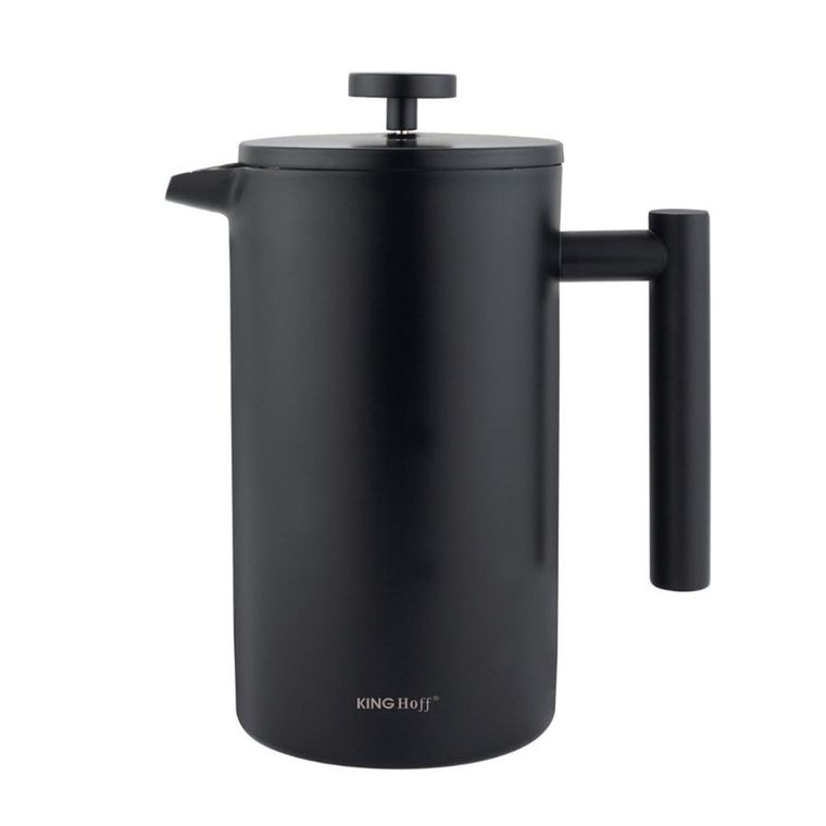 Kinghoff, stalowy zaparzacz tłokowy do kawy, herbaty, 1l, kh-1996