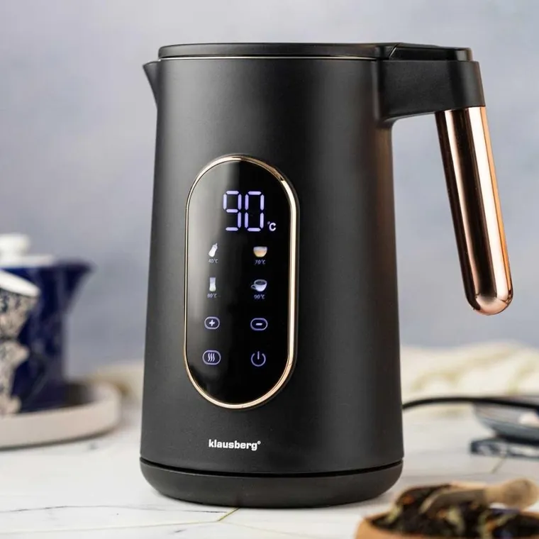 Klausberg, czajnik elektryczny LED z regulacją temperatury, 1,7l