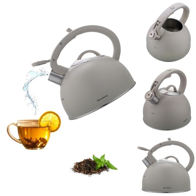 Klausberg, czajnik z gwizdkiem, stalowy, 2,5l, KB-7912