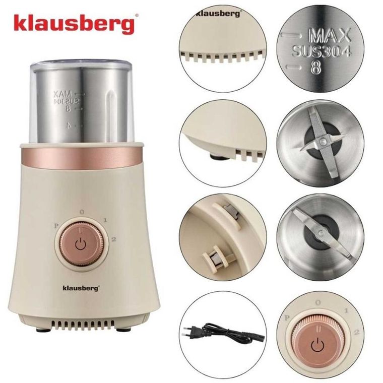 Klausberg, elektryczny młynek do kawy przypraw owoców, kb-7993