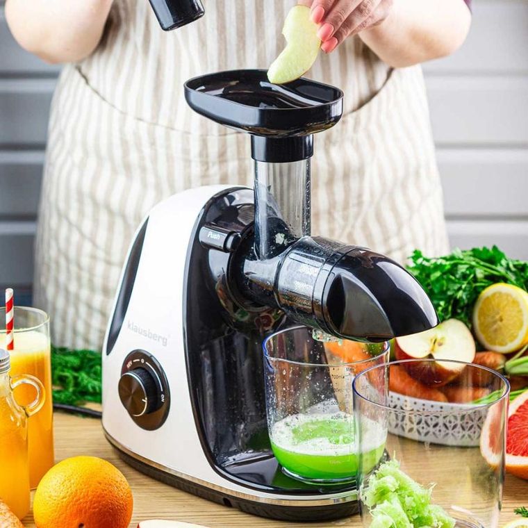 Klausberg, sokowirówka, wyciskarka wolnoobrotowa, biała, KB-7864