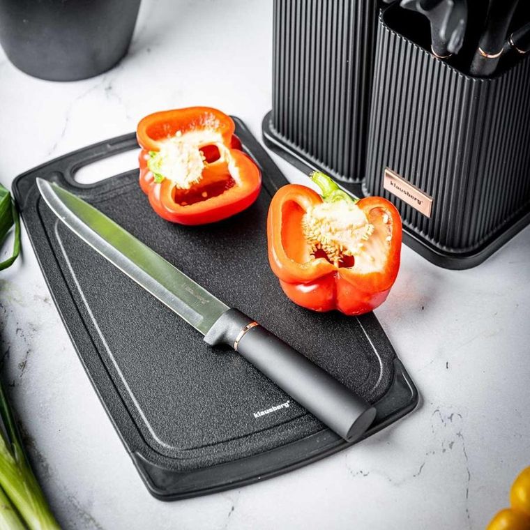 Klausberg, zestaw noży i przyborów kuchennych z deską