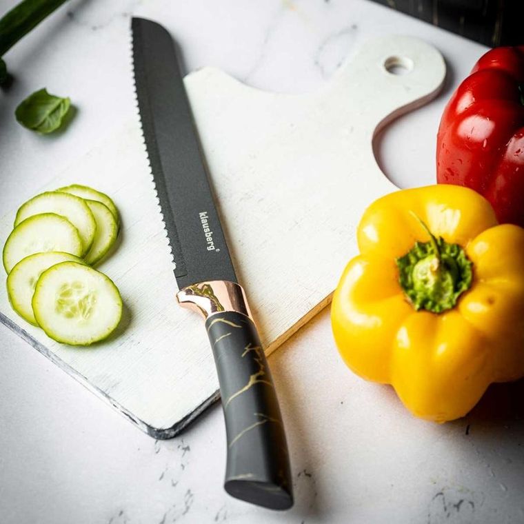 Klausberg, zestaw noży kuchennych w bloku, 5 szt.