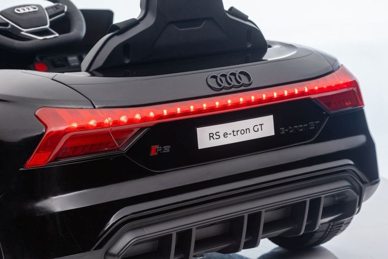 Lean Cars, Audi E-Tron GT, pojazd na akumulator, czarny, QLS-6888