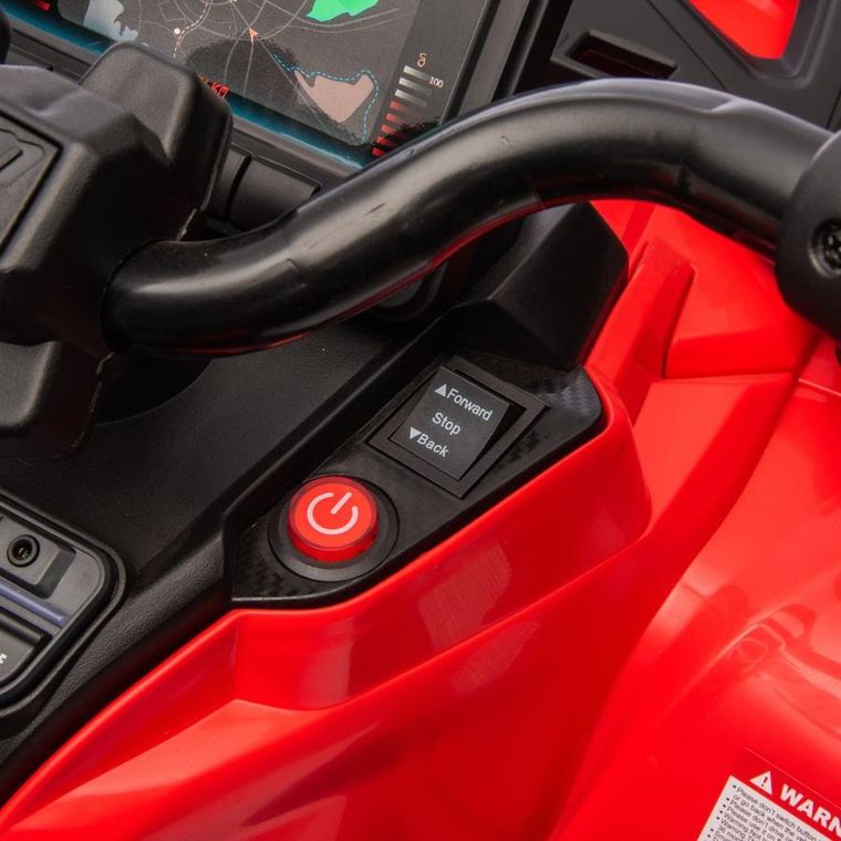 Lean Cars, Can-Am Outlander 4-4, quad, pojazd na akumulator, czerwony, DK-CA005