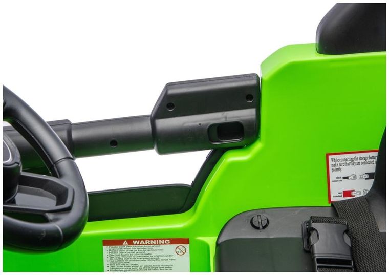 Lean Cars, Jeep Rubicon, pojazd na akumulator 4-4, DK-JWR556 4-200W 24V, zielony