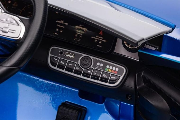 Lean Cars, Mercedes CLA 45S AMG, pojazd na akumulator 4-4, niebieski lakierowany